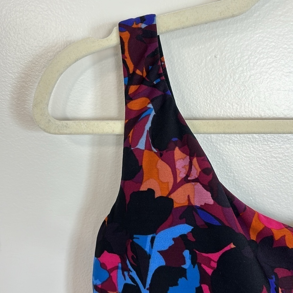 New MiracleSuit Solstice Gem One Shoulder Vibrant Mesh Inset One-Piece Swimsuit - Picture 12 of 16
